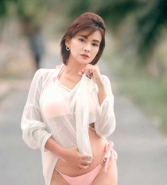 Watcharaporn น้องญ่า สาวสวย ถ่ายแบบ โอนลี่แฟน ดาวติ๊กต๊อก อกใหญ่ 23